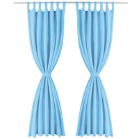 Cortinas de cetim com presilhas 2 pcs 140x175 cm
