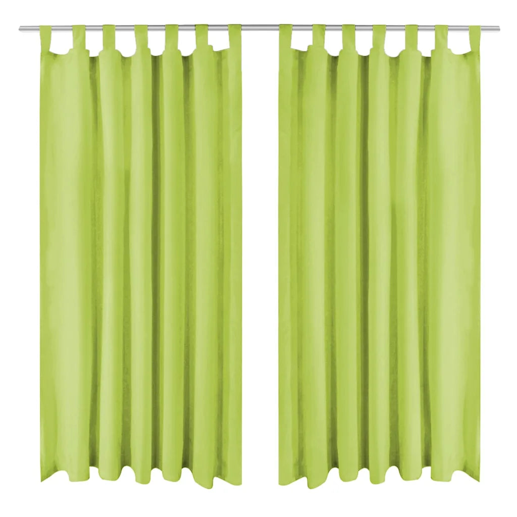 Cortinas de cetim com presilhas 2 pcs 140x175 cm