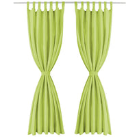 Cortinas de cetim com presilhas 2 pcs 140x175 cm