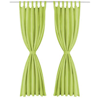 Cortinas de cetim com presilhas 2 pcs 140x225 cm