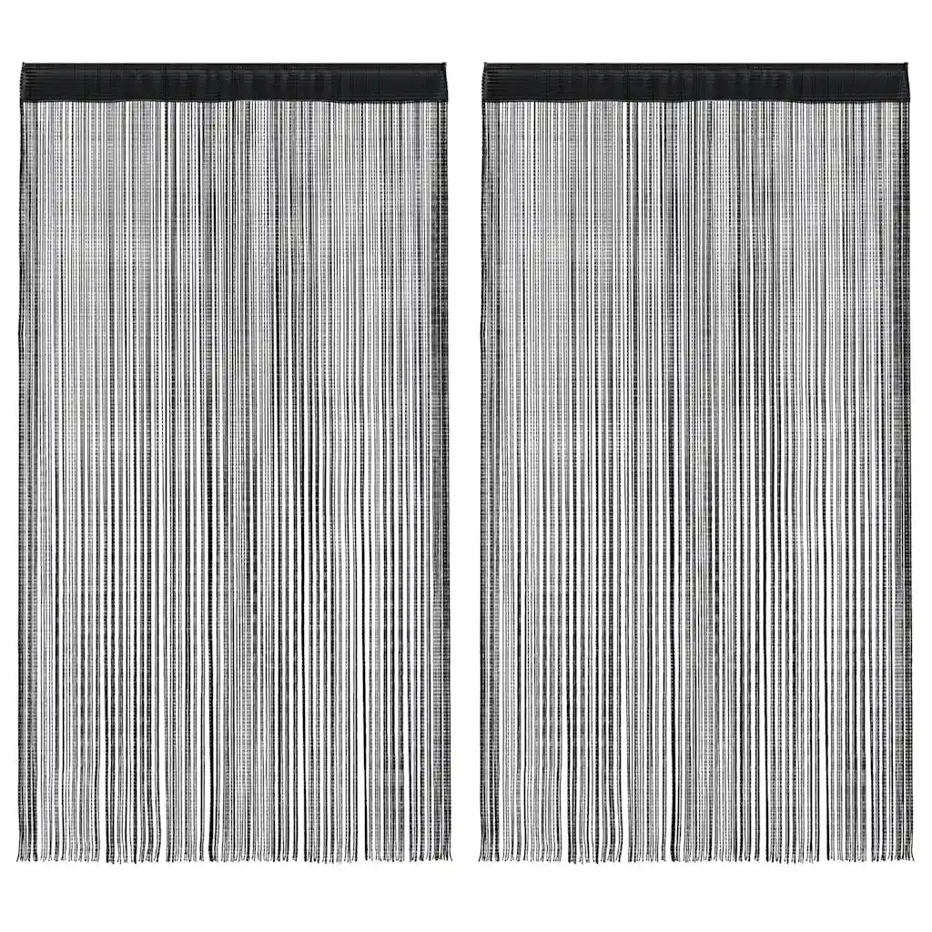 Cortinas de fios 2 pcs 100x250 cm