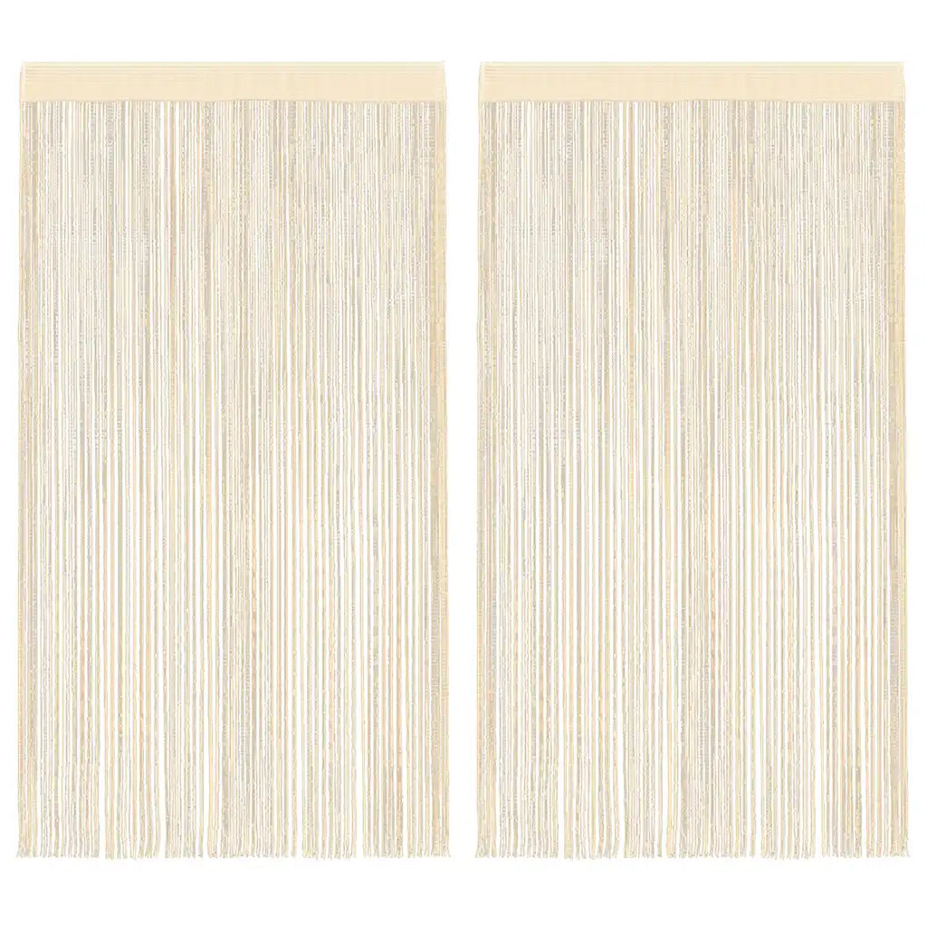 Cortinas de fios 2 pcs 100x250 cm