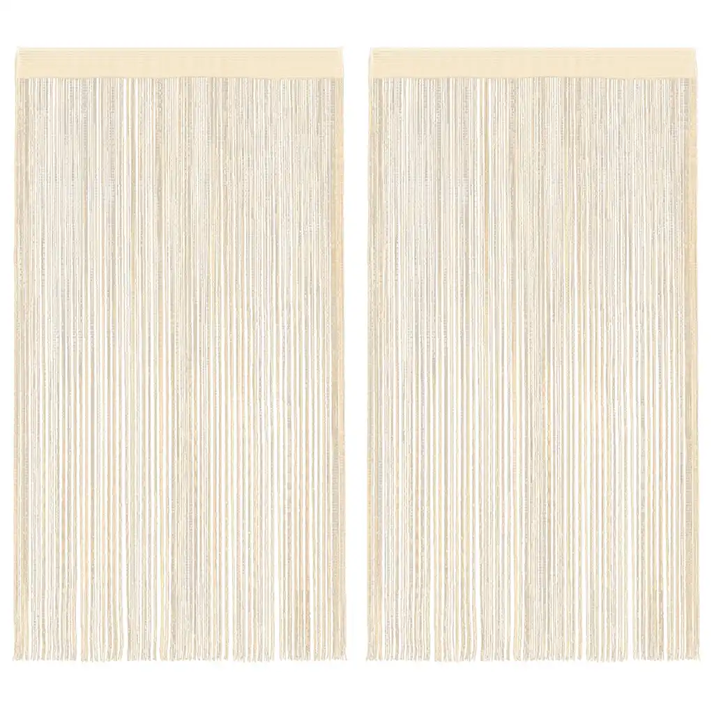 Cortinas de fios 2 pcs 140x250 cm