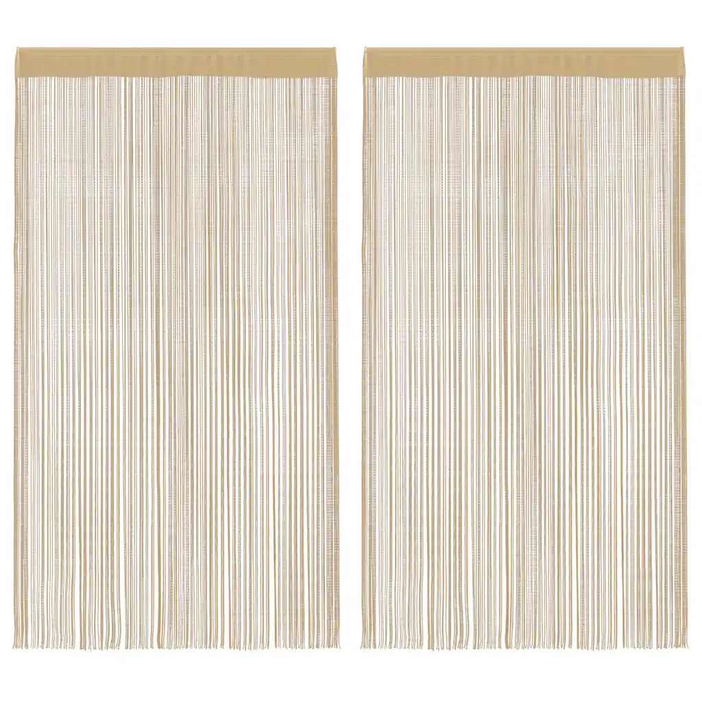 Cortinas de fios 2 pcs 140x250 cm