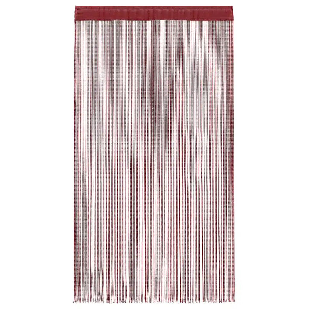 Cortinas de fios 2 pcs 140x250 cm bordô
