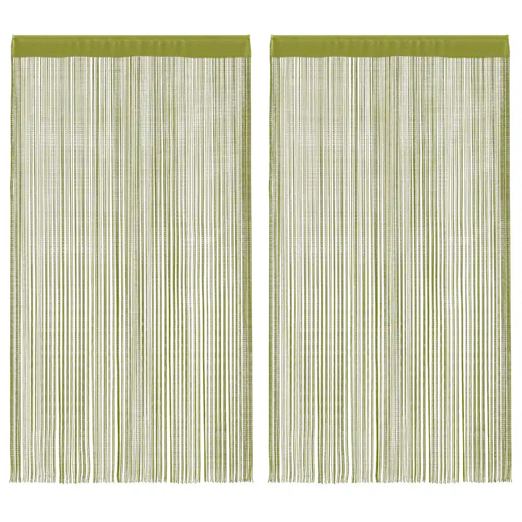 Cortinas de fios 2 pcs 100x250 cm