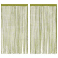 Cortinas de fios 2 pcs 100x250 cm