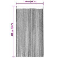 Cortinas de fios 2 pcs 140x250 cm