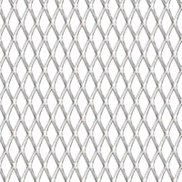 Cerca de arame p/ jardim aço inoxidável 100x85 cm 30x17x2,5 mm