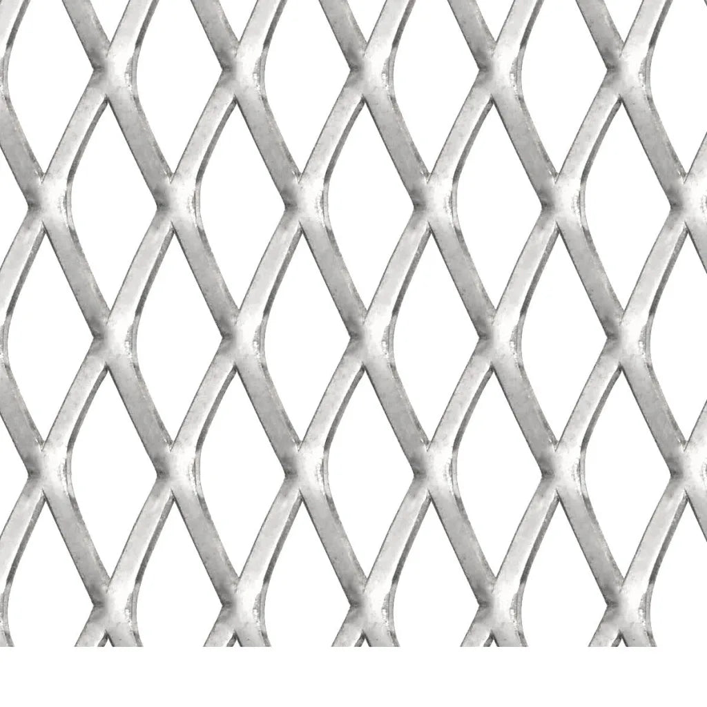 Cerca de arame p/ jardim aço inoxidável 100x85 cm 30x17x2,5 mm