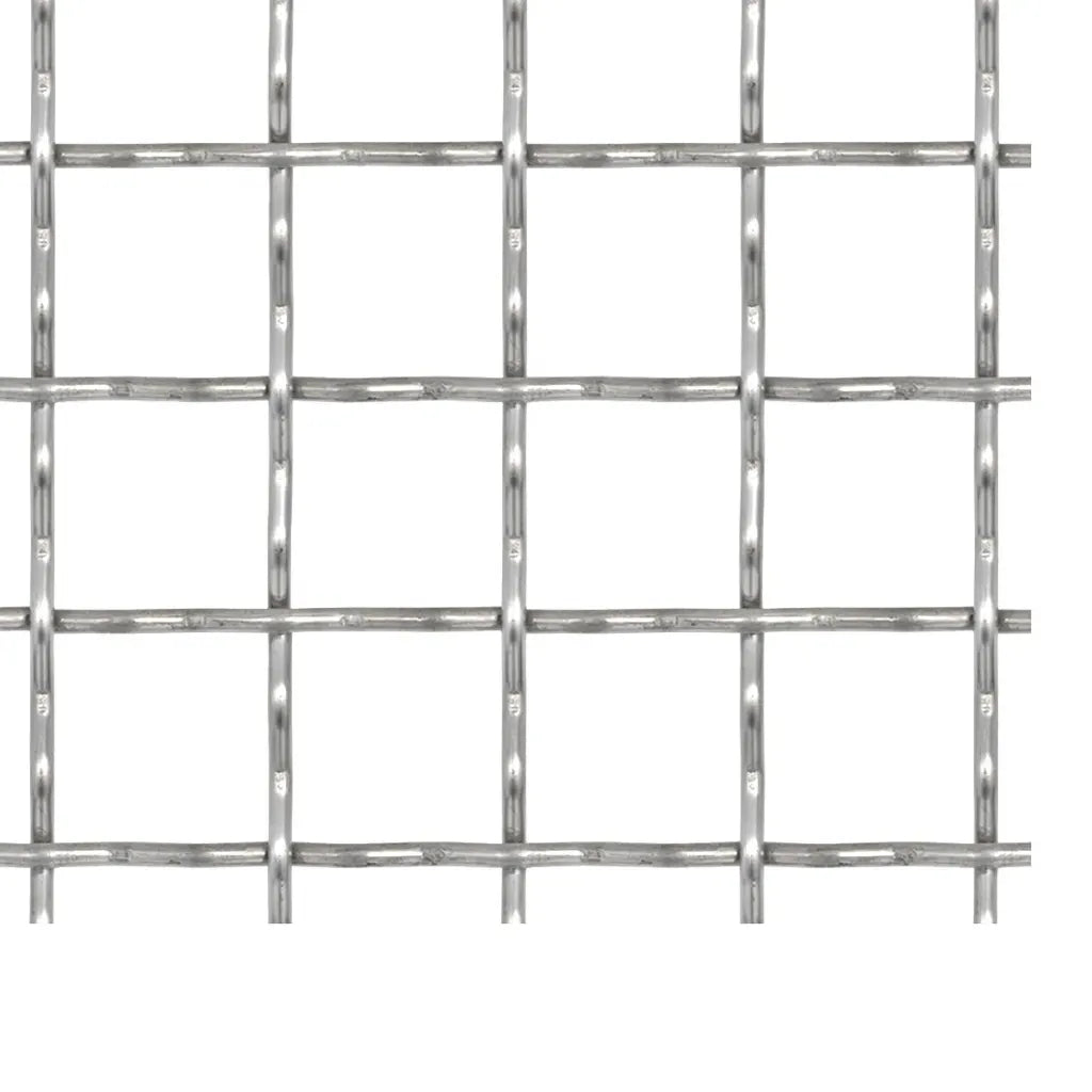 Cerca de arame frisado aço inoxidável 100x85 cm 11x11x2 mm