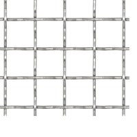Cerca de arame frisado aço inoxidável 100x85 cm 11x11x2 mm