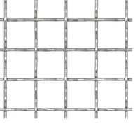 Cerca de arame frisado aço inoxidável 100x85 cm 21x21x2,5 mm