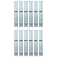 Âncora de fixação no chão em L 12 pcs aço galvanizado 5x5x50 cm