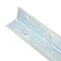 Âncora de fixação no chão em L 12 pcs aço galvanizado 5x5x50 cm