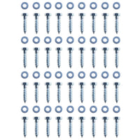 Âncora de fixação no chão em L 12 pcs aço galvanizado 5x5x50 cm