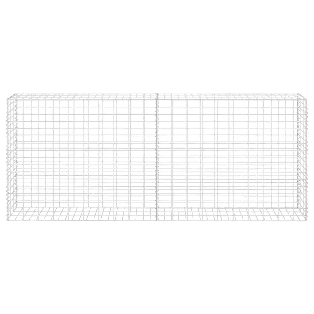 Parede/cesto gabião 85x30x200 cm aço galvanizado