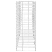 Parede/cesto gabião 85x30x200 cm aço galvanizado
