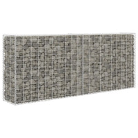 Parede/cesto gabião 85x30x200 cm aço galvanizado