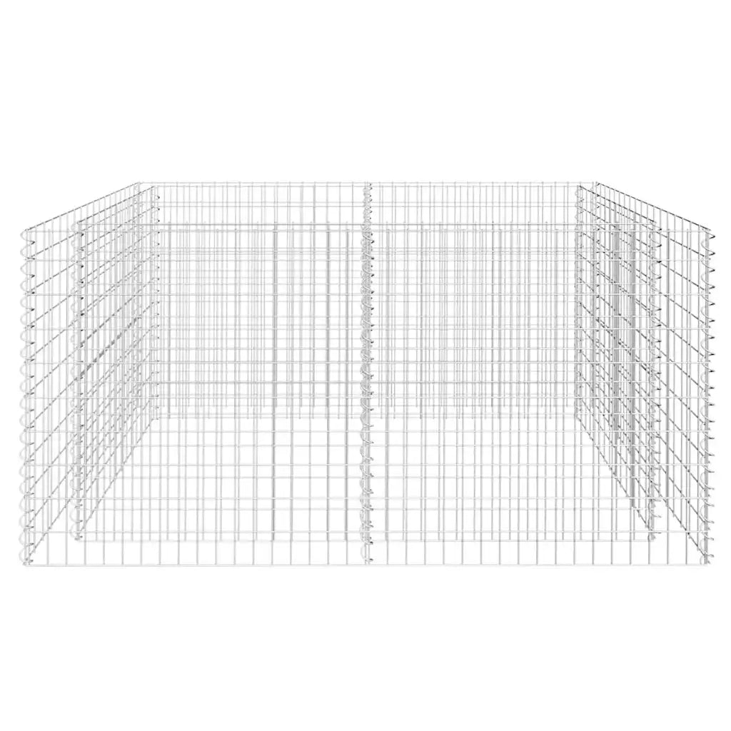 Canteiro elevado/cesto gabião 180x90x100 cm aço