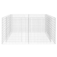 Canteiro elevado/cesto gabião 180x90x100 cm aço