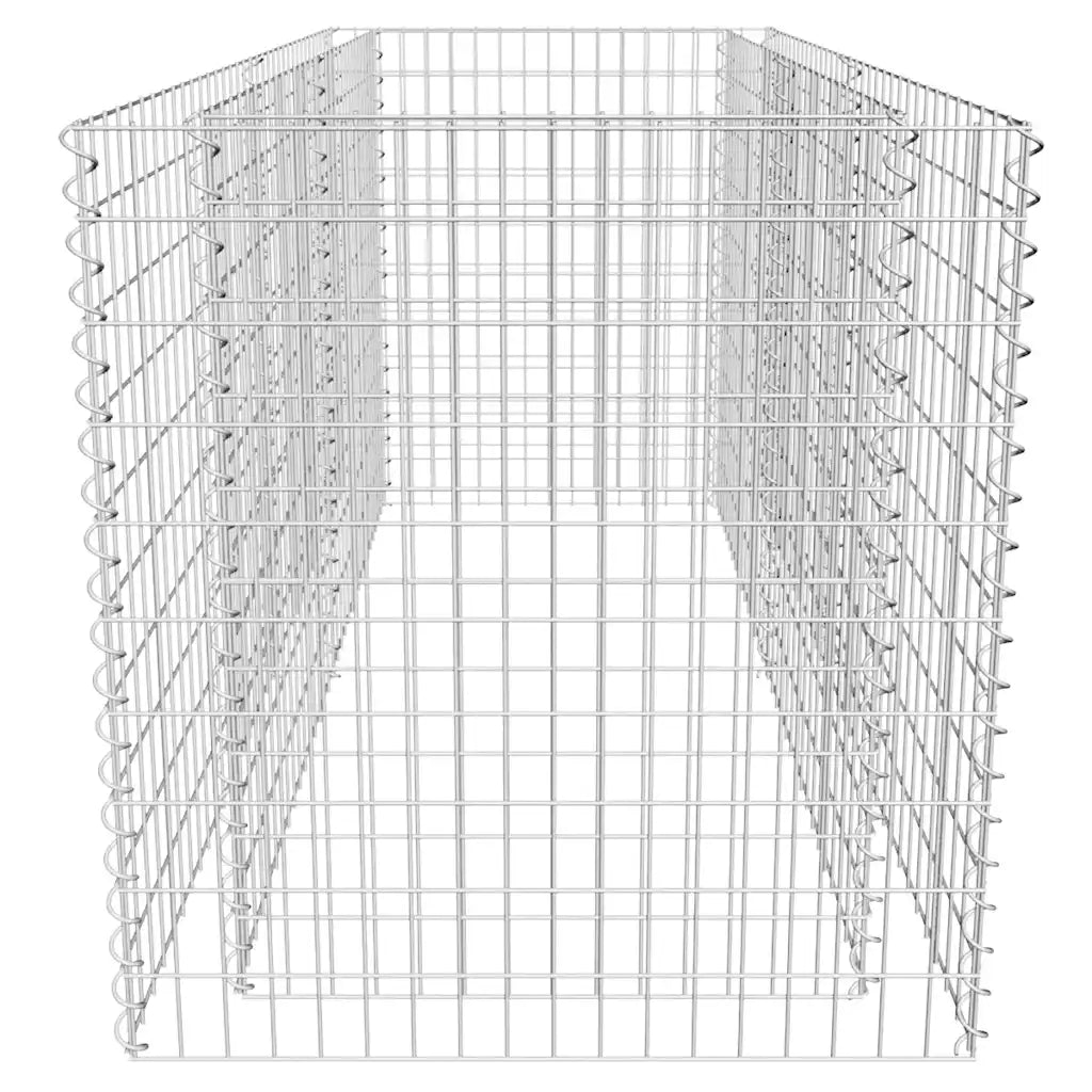 Canteiro elevado/cesto gabião 180x90x100 cm aço