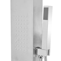 vidaXL Sistema de coluna de duche quadrado em aço inoxidável