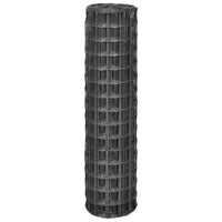 Cerca 10x1,5 m aço cinzento