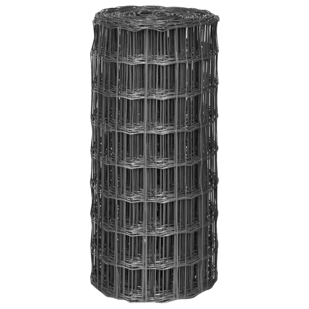 Cerca 25x0,8 m aço cinzento