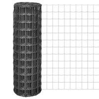 Cerca 25x1,2 m aço cinzento