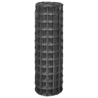 Cerca 25x1,2 m aço cinzento