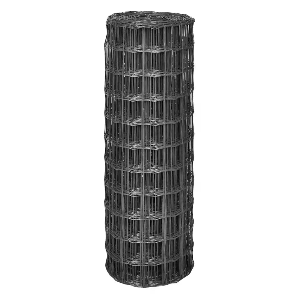 Cerca 25x0,8 m aço cinzento