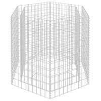 Canteiro elevado/cesto gabião hexagonal 100x90x100 cm