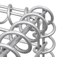 Cesto gabião em forma de U aço galvanizado 240x20x100 cm