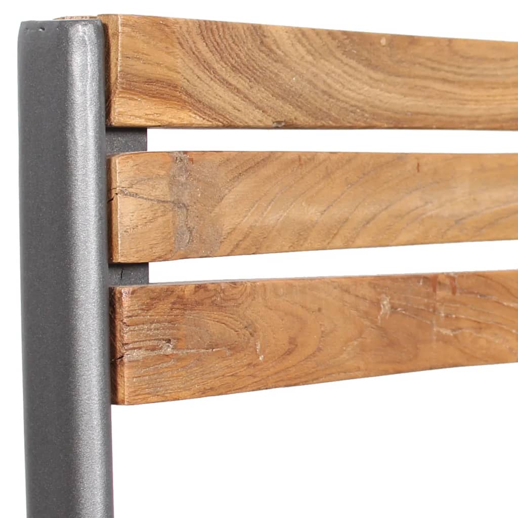 vidaXL Cadeiras de jantar 2 pcs madeira teca maciça