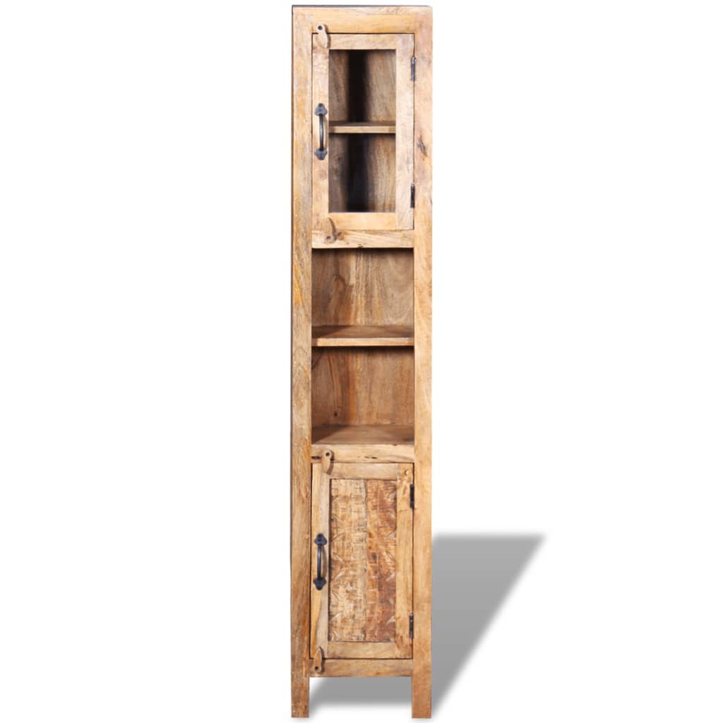 vidaXL Toucador c/ espelho e 2 móveis laterais, madeira de mangueira