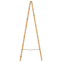 vidaXL Escada toalheiro dupla com 5 degraus, bambu, 50x160 cm