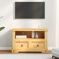 vidaXL Móvel de TV Corona Range em pinho mexicano 91x43x56 cm