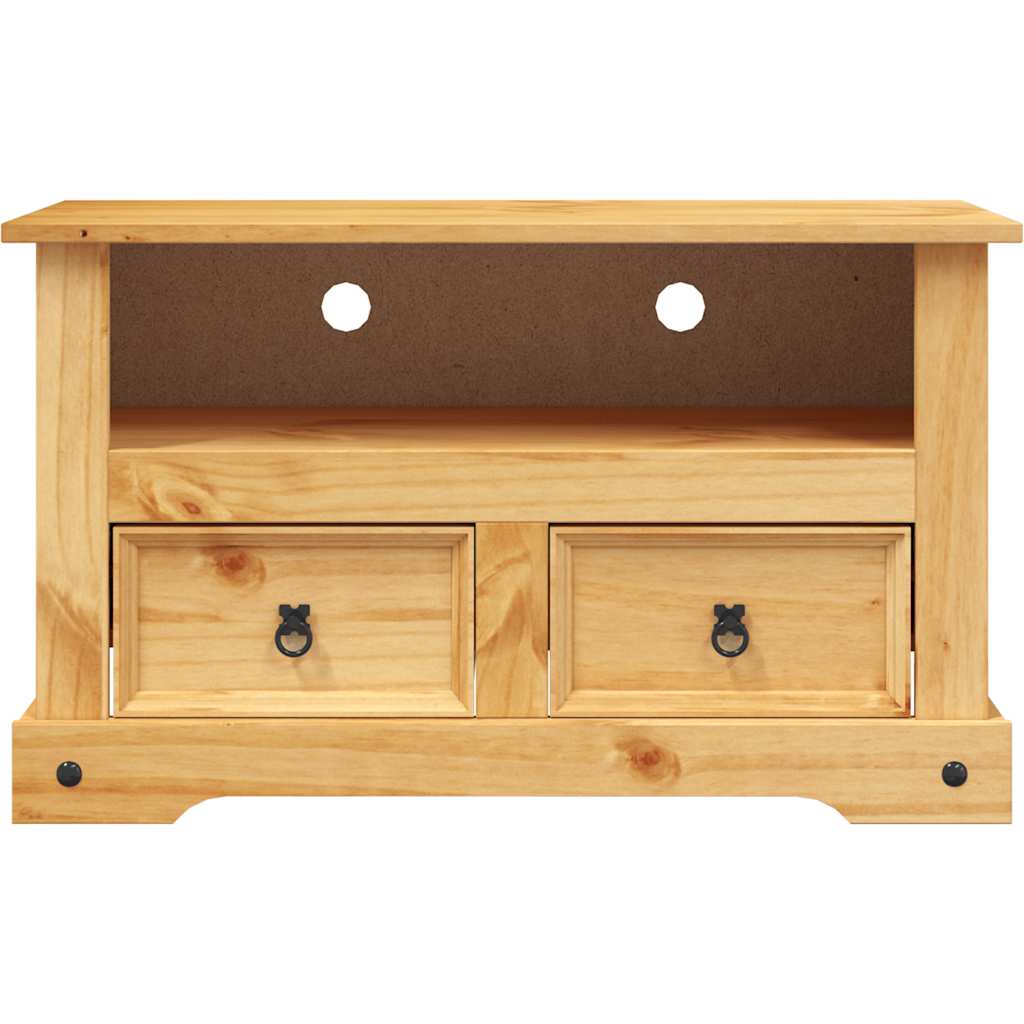 vidaXL Móvel de TV Corona Range em pinho mexicano 91x43x56 cm