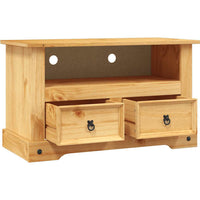 vidaXL Móvel de TV Corona Range em pinho mexicano 91x43x56 cm