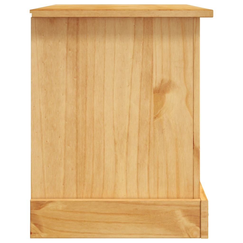 vidaXL Móvel de TV Corona Range em pinho mexicano 91x43x56 cm