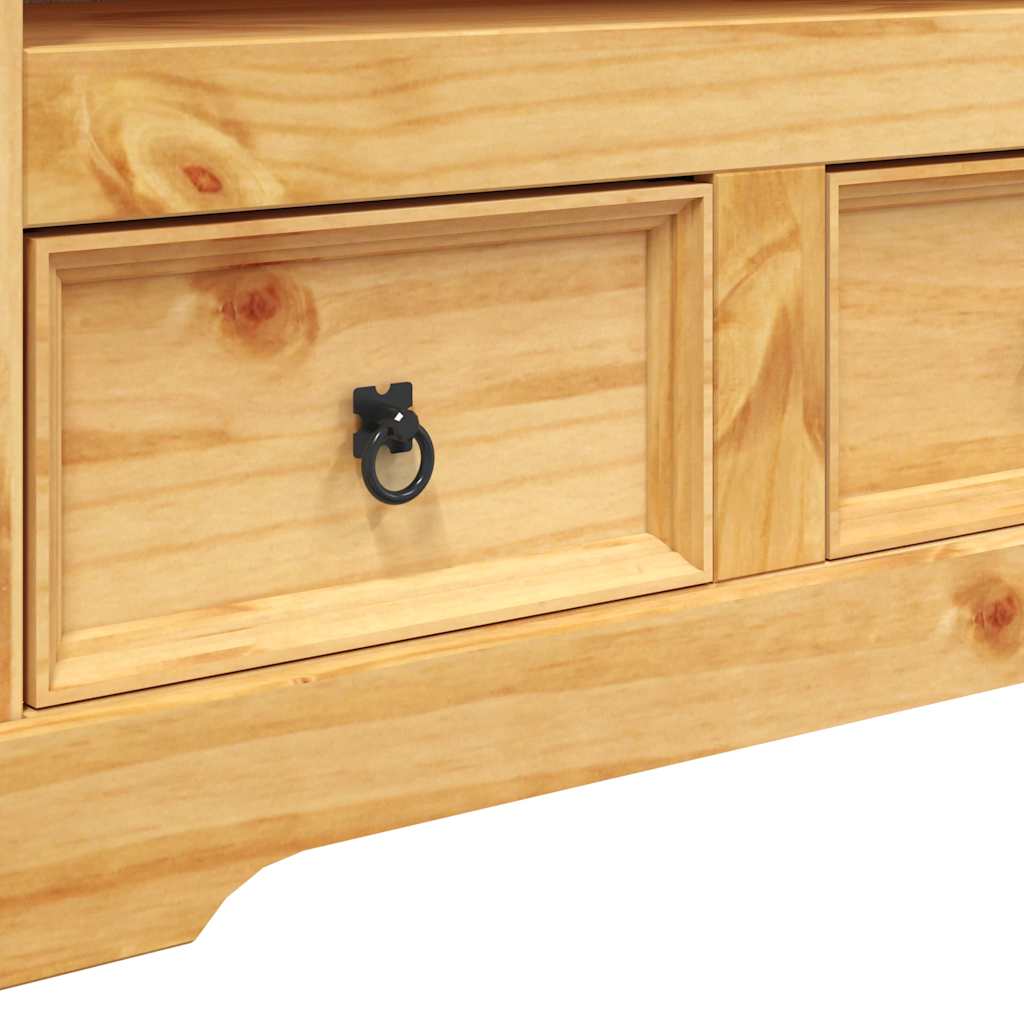 vidaXL Móvel de TV Corona Range em pinho mexicano 91x43x56 cm