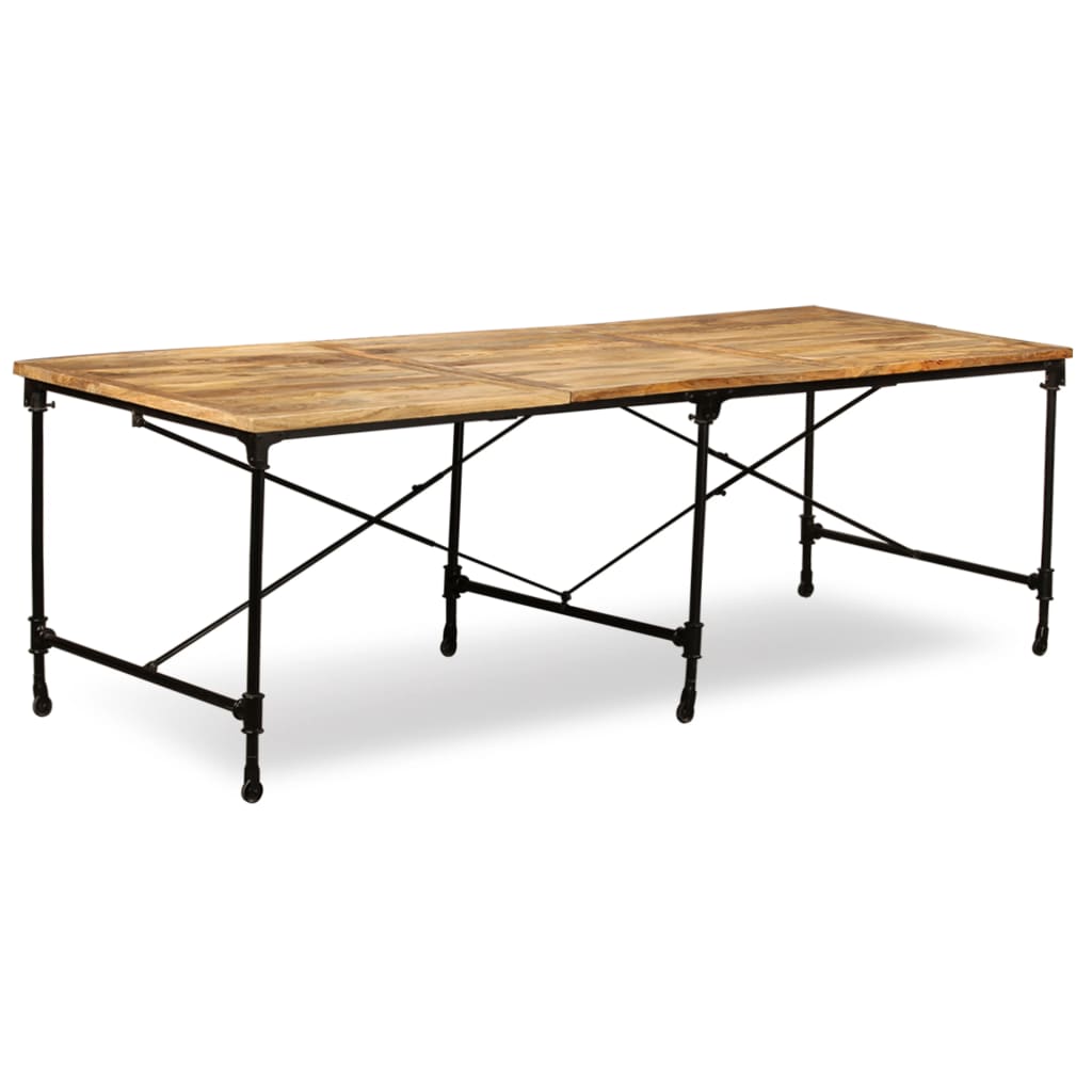 vidaXL Mesa de jantar madeira de mangueira maciça 240 cm