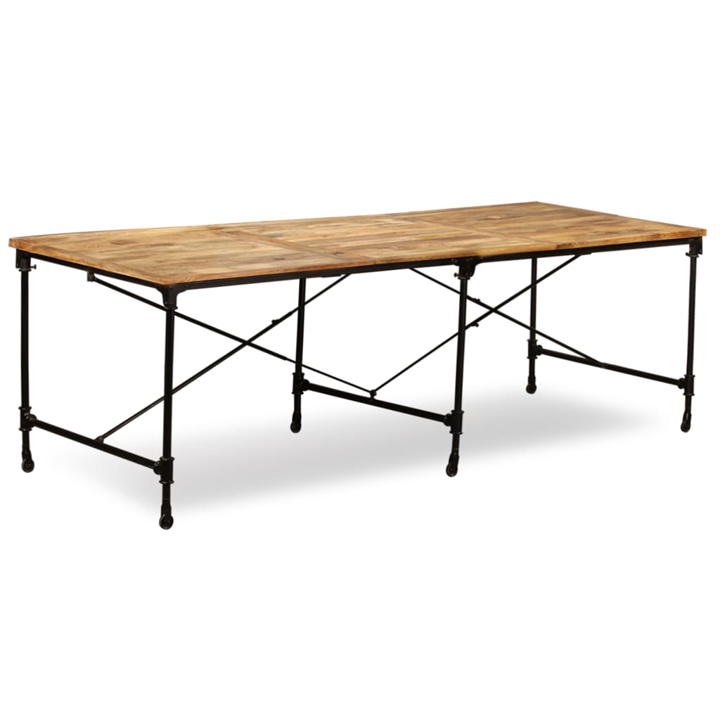 vidaXL Mesa de jantar madeira de mangueira maciça 240 cm