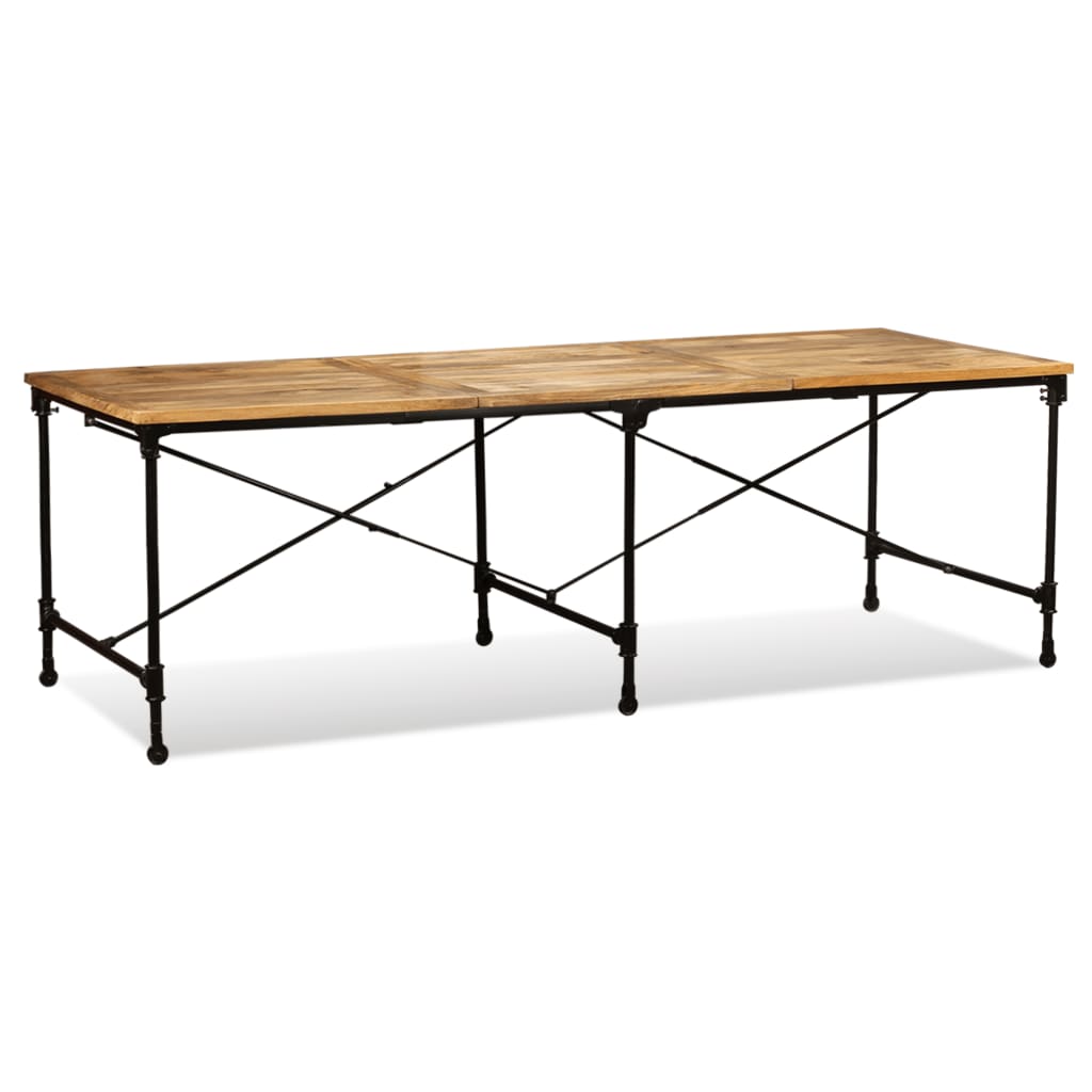 vidaXL Mesa de jantar madeira de mangueira maciça 240 cm
