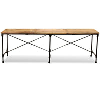 vidaXL Mesa de jantar madeira de mangueira maciça 240 cm