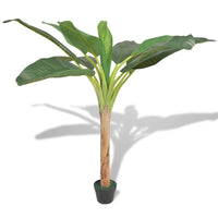 vidaXL Planta bananeira artificial com vaso 150 cm verde