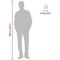 vidaXL Ladrilhos espelhados redondos em vidro 8 pcs