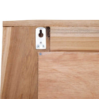 vidaXL Espelho decorativo em teca 60x60 cm quadrado