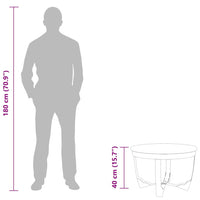 vidaXL Mesa de centro madeira reciclada maciça 60x40 cm